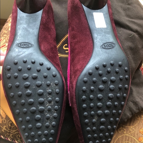 Vintage Tod’s suede pump St: Billie in Fuchsia - Picture 3 of 4